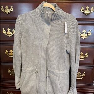 Lou & Grey Heather Gray Turtleneck Sweater nwt